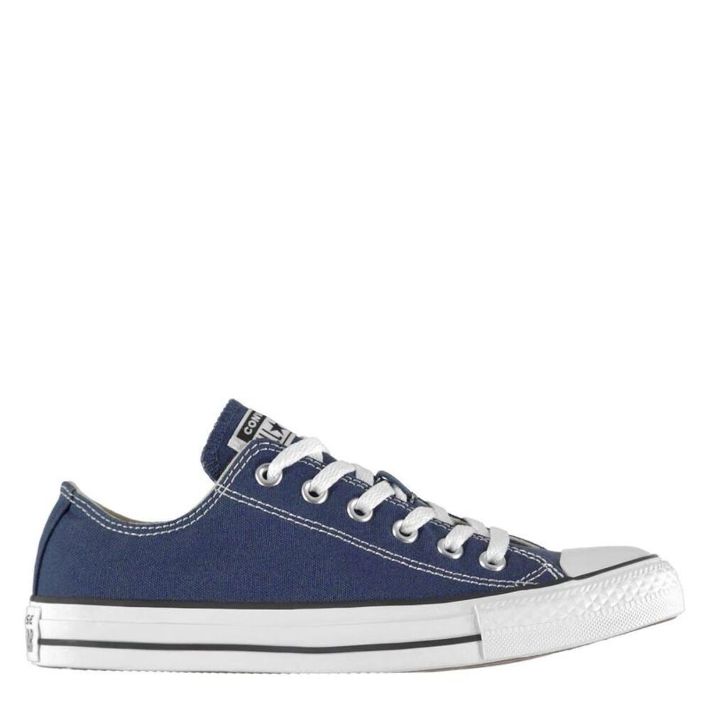 Converse Mens Ox Logo Canvas Sneakers / Navy